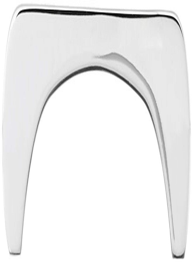 Harrison LOTUS-0708_PK6 White Metal Cabinet Pull Handle (Silver, Pack of 6) - Image 2
