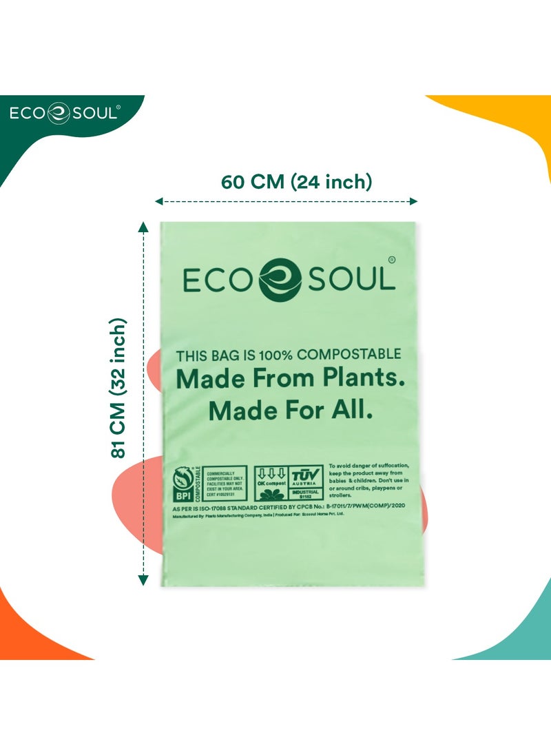 ECO SOUL - Compostable Trash Bags Large - Set of 15 - Image 1