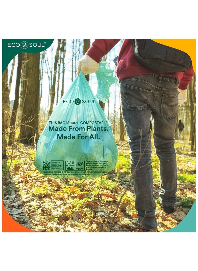 ECO SOUL - Compostable Trash Bags Large - Set of 15 - Image 1