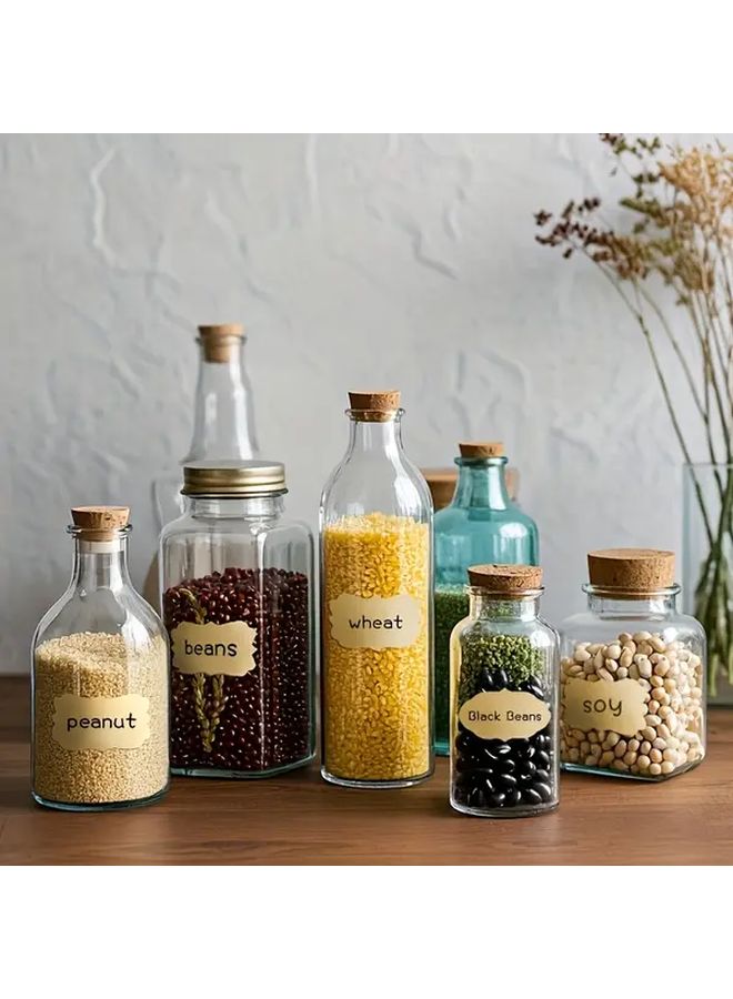 250 Pcs Self Adhesive Matte Kraft Labels Coffee Color For Bottles Gifts Organizing Name Tags Packaging Supplies - Image 2
