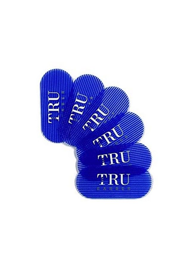 TRU BARBER Hair Grippers Bundle Pack 6 Pieces For Men And Women Salon And Barber Hair Clips For Styling Sectioning Cutting And Coloring Nonslip Grips Hair Holder (Blue) - Image 1