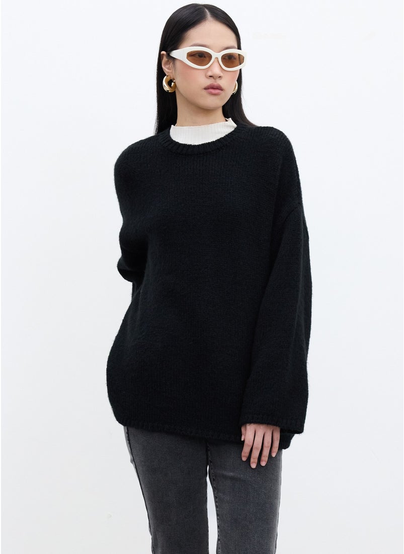 Oversized Sweater Black - pzsku/Z97463203FF95AE32FCEFZ/45/_/1741264975/4c259290-0134-4eed-bbb1-a746e0ed805d