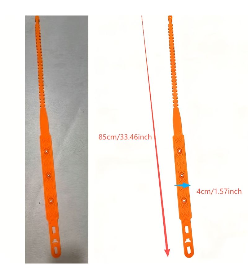 Black Snow Chains 5pcs Kit For Minivans Caravans Winter Anti Skid - Image 3