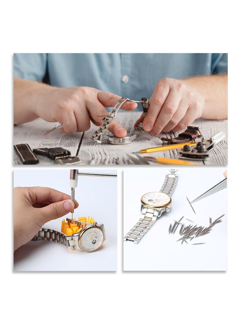 Generic - Watch Repair Kit, Watch Link Removal Tool, Watch Band Adjustment, Including Watch Back Case Opener, Spring Bar, Operation Manual, Suitable for Battery Replacement and Strap disassemble - Image 1