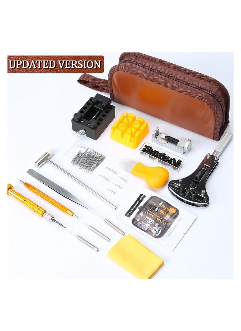 Generic - Watch Repair Kit, Watch Link Removal Tool, Watch Band Adjustment, Including Watch Back Case Opener, Spring Bar, Operation Manual, Suitable for Battery Replacement and Strap disassemble - Image 1