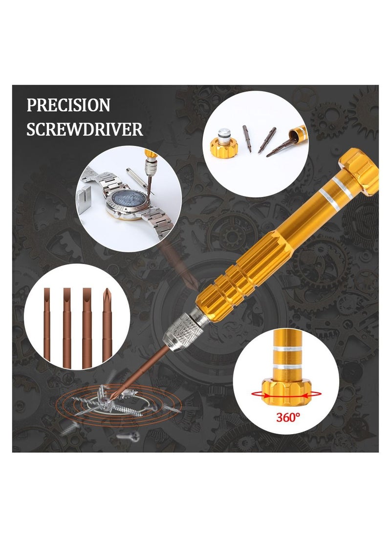 Generic - Watch Repair Kit, Watch Link Removal Tool, Watch Band Adjustment, Including Watch Back Case Opener, Spring Bar, Operation Manual, Suitable for Battery Replacement and Strap disassemble - Image 1