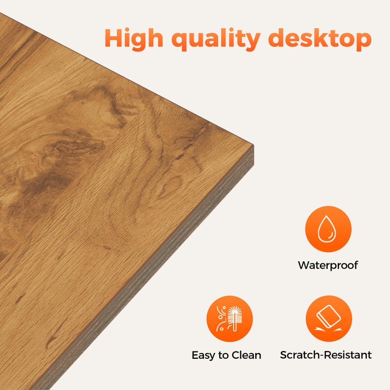 Mericonia Rolling Computer Desk with Wheels, Gaming Desk for Small Spaces, Modern Simple Style Table for Home Office, Study Writing Table - Image 4