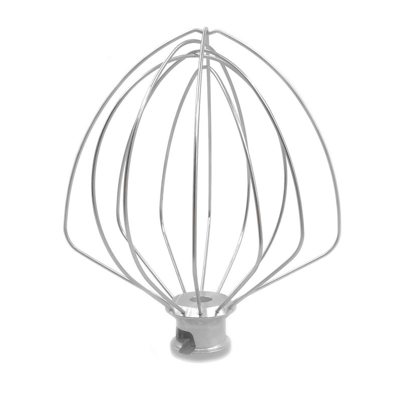 TIZZE KN256WW 6 QT خفاقة سلكية من الفولاذ المقاوم للصدأ لملحق خلاط كيتشن إيد استبدال خافق البيض والكريمة للكعك والمايونيز