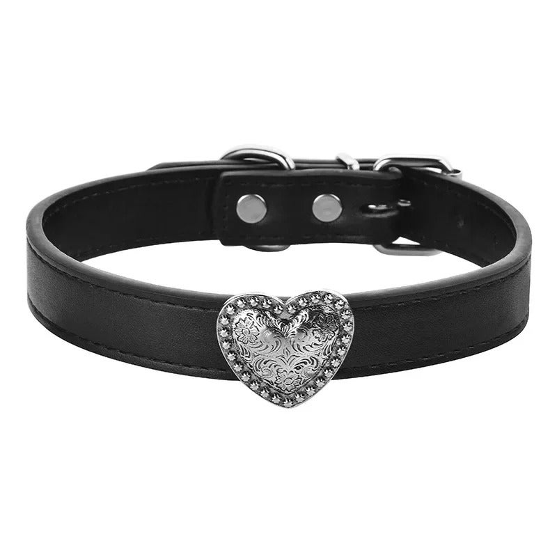 شوكر رقبة حريمي جلد أسود - Image 2