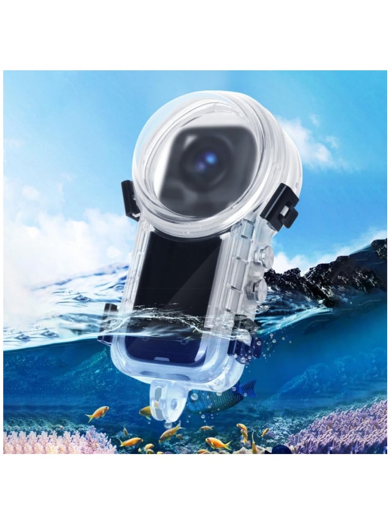 SYOSI Waterproof Case/Diving Protective Case Compatible with Insta 360 X4 Sports Camera, 50 Meters 360 Degree Full Invisible Blindless Protection Case - Image 4