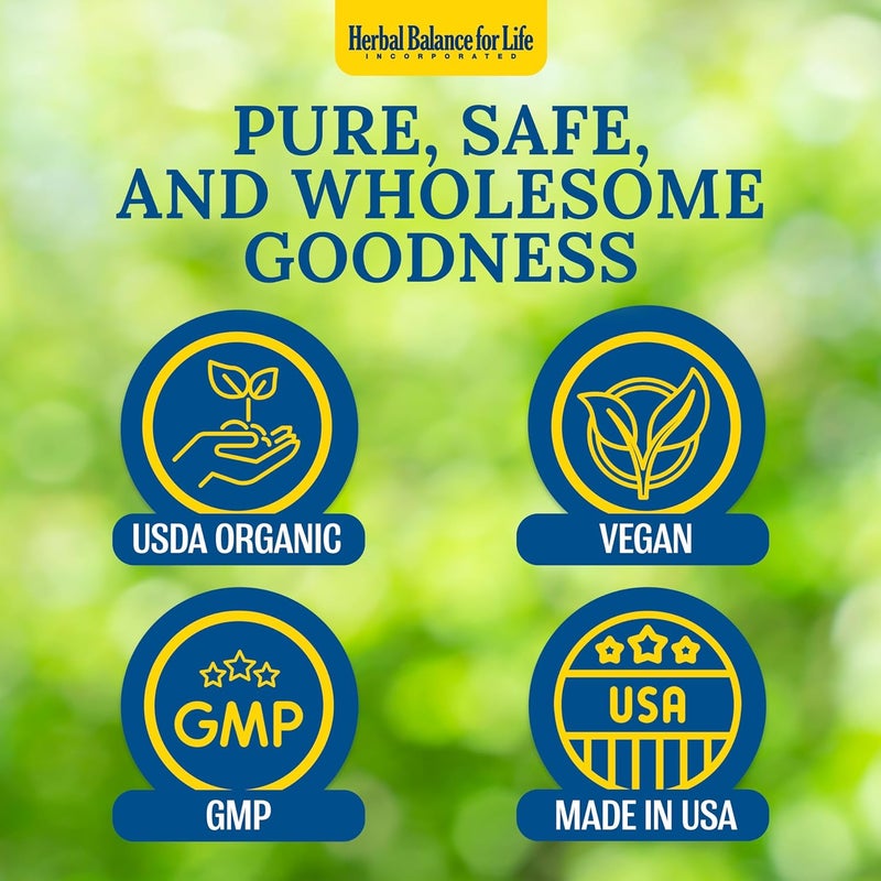 Herbal Balance for Life Organic Essiac Tea 8 Herb Blend - 16 Packs, 128 Servings, Premium Dietary Supplement for Immune System Support - Image 5