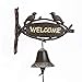 Sungmor Sungmor Heavy Duty Cast Iron Wall Hanging Bell Welcome Sign - Decorative Retro Style Lovely Birds Manually Shaking  - Image 2