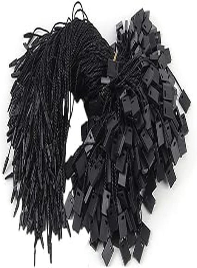 Self Lub 1000 Pcs Clothing Tag String, Durable Hang Tag Cords for Garments, Dress Hang Tag Strings for Retail & Boutique Use (Black) - Image 1