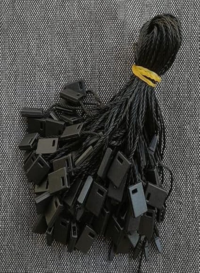 Self Lub 1000 Pcs Clothing Tag String, Durable Hang Tag Cords for Garments, Dress Hang Tag Strings for Retail & Boutique Use (Black) - Image 2