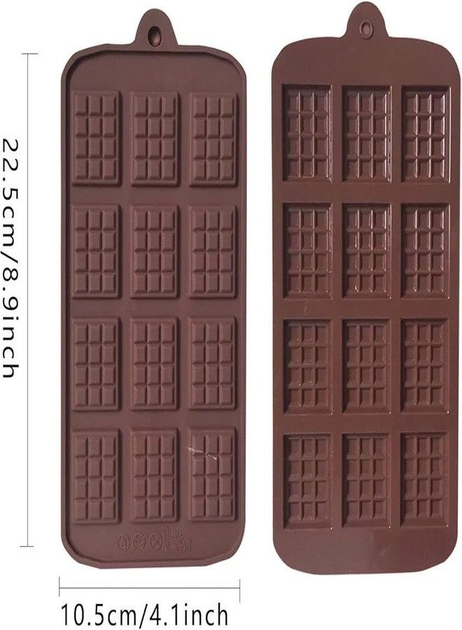 Makekartz.com Mini Dairymilk Shape Silicone 12 Small Size Chocolate Bar Making Mould Fondant (Pack of 1 Multi Color) - Image 4