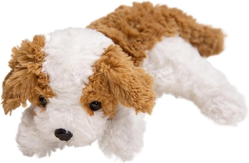 Khaki Baby Dog Plush Hug Pillow 32cm Sleeping Position Cushion Birthday Gift - Image 1