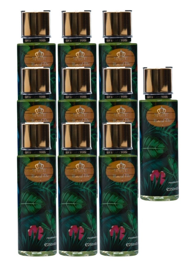 YOUMSERA 10 Pieces Natural Vibes Body Mist 250ML - Image 1