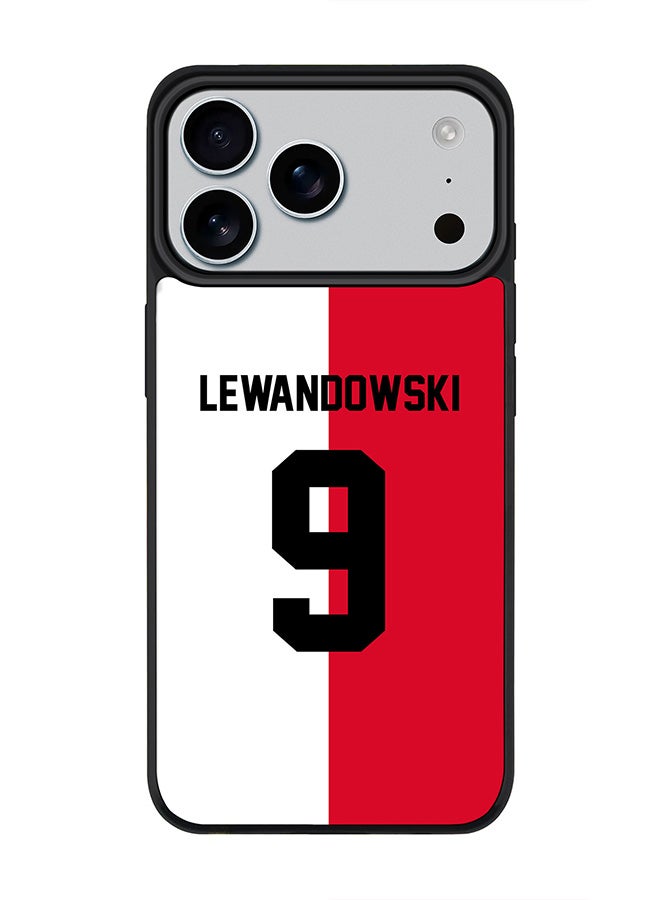 Stylizedd iPhone 17 Pro Max Case, [Compatible with MagSafe] Slim Magnetic cover Phone Case iPhone 17 Pro Max -Football - Poland,  Lewandowski - Image 1