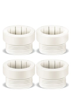 Generic Pool Umbrella Stabilizer Adapter, Pool Umbrella Threaded Adapter Sleeves, Umbrella Pole Stabilizer, for Outdoor Patio Deck 1 3/4" Umbrellas Insert (White)  - Image 1