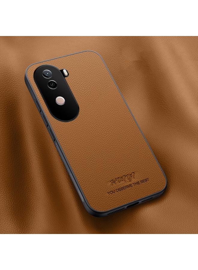 The Bros Case For vivo V40e HUIYI Leather Magnetic Phone Case