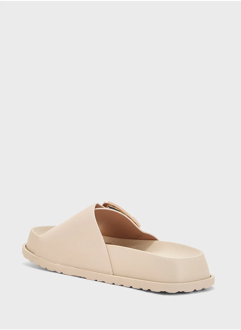 Pink Step Ladies Casual Flat Sandal