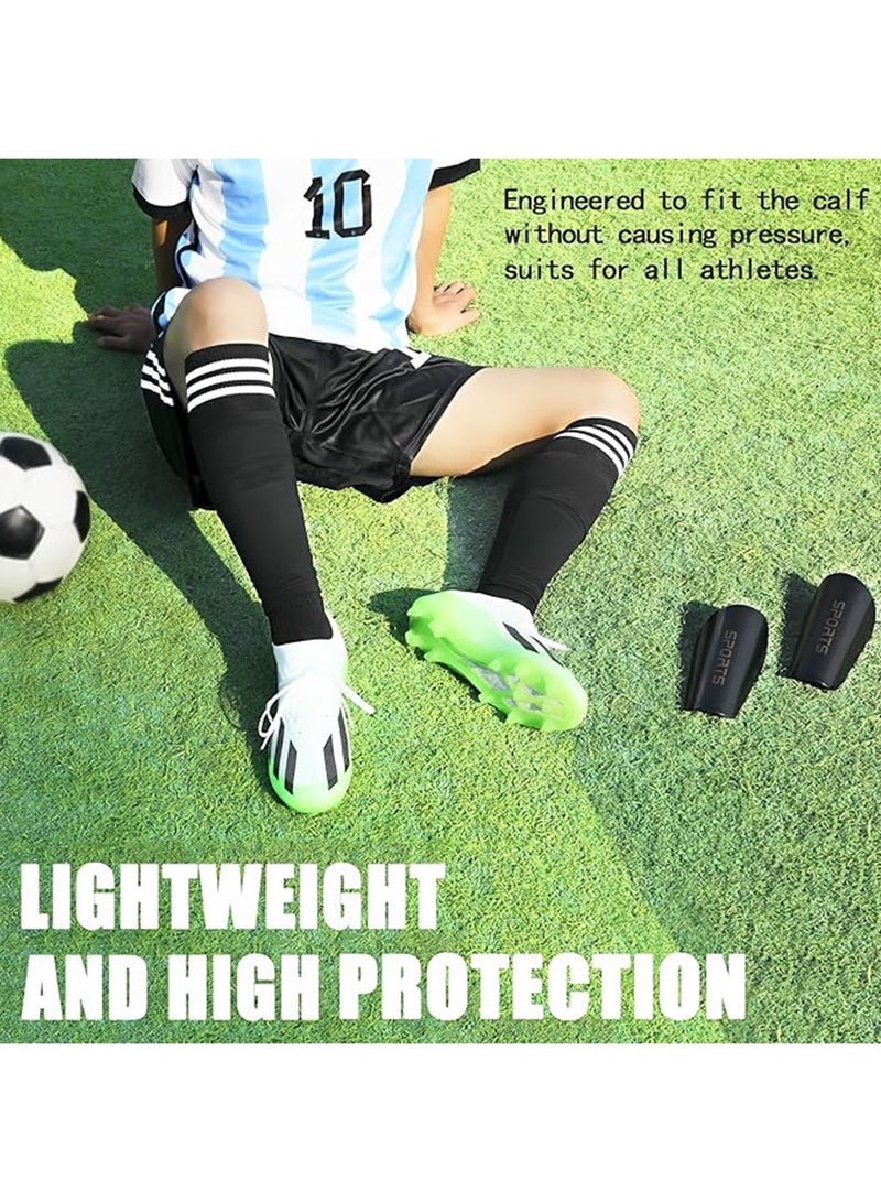 Sports Soccer Shin Guards Children and adolescents, Shin Pads Set with Shin Sleeves and Long Soccer Socks for Age 6-8, 8-16 Boys and Girls, Lightweight Soccer Equipment  - Image 2