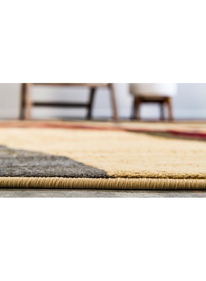 Unique Loom Barista Collection Area Rug Ngada (2' 2" X 6' 1" Runner Beige Red) - Image 4