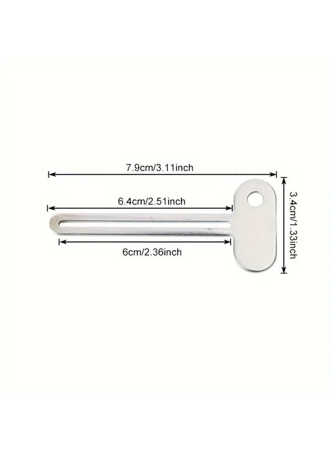 1pc Manual Tube Squeezer Toothpaste Dispenser Metal Roller Key For Creams Ointments - Image 3