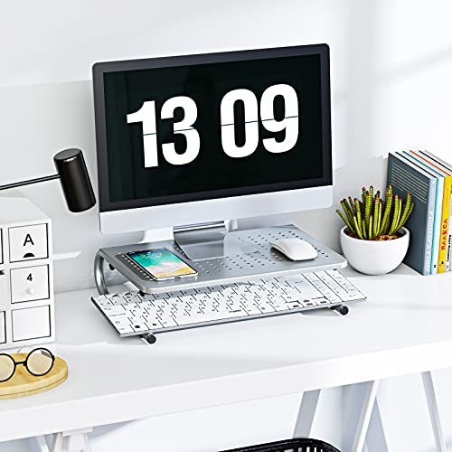 HUANUO Monitor & Laptop Stand - Metal Vented Riser for Screen, Laptops, Printers - Home & Office - Image 2