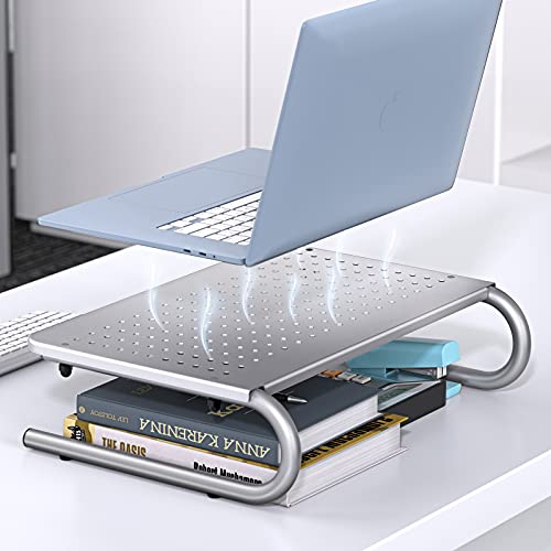 HUANUO Monitor & Laptop Stand - Metal Vented Riser for Screen, Laptops, Printers - Home & Office - Image 3