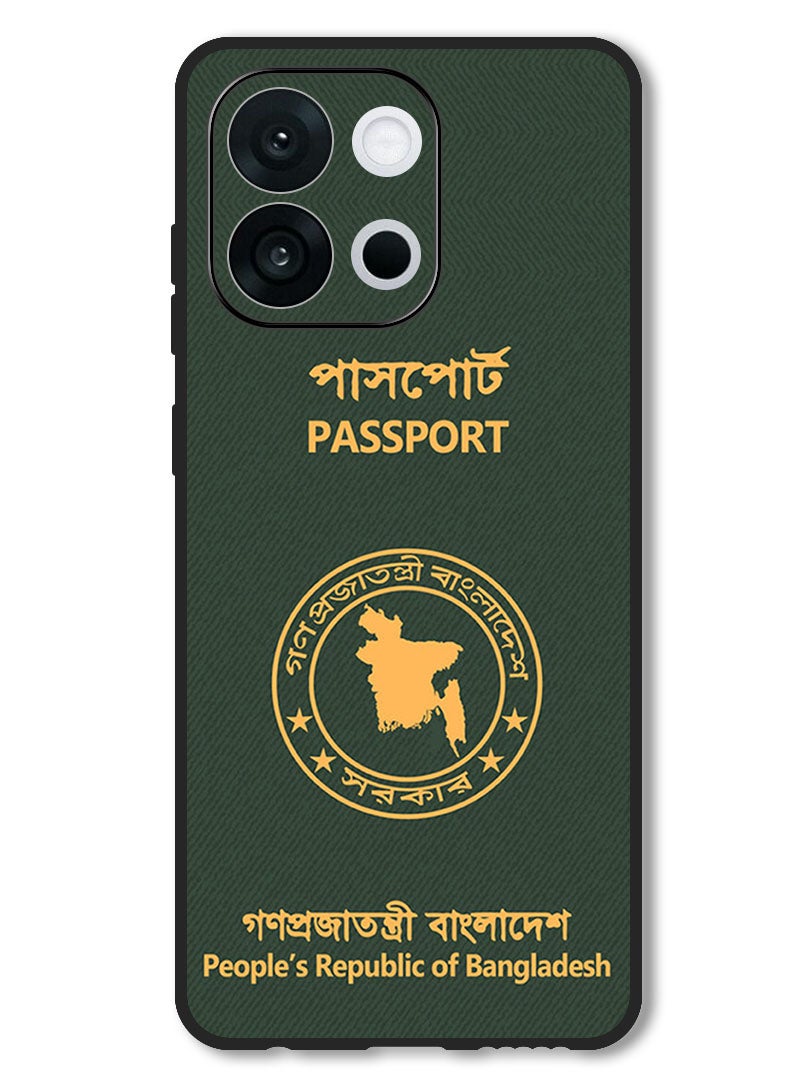 Theodor Case Compatible with OnePlus 13T 6.32 Inch Protection Shockproof Bumper Cover Bangladesh Passport - Image 1