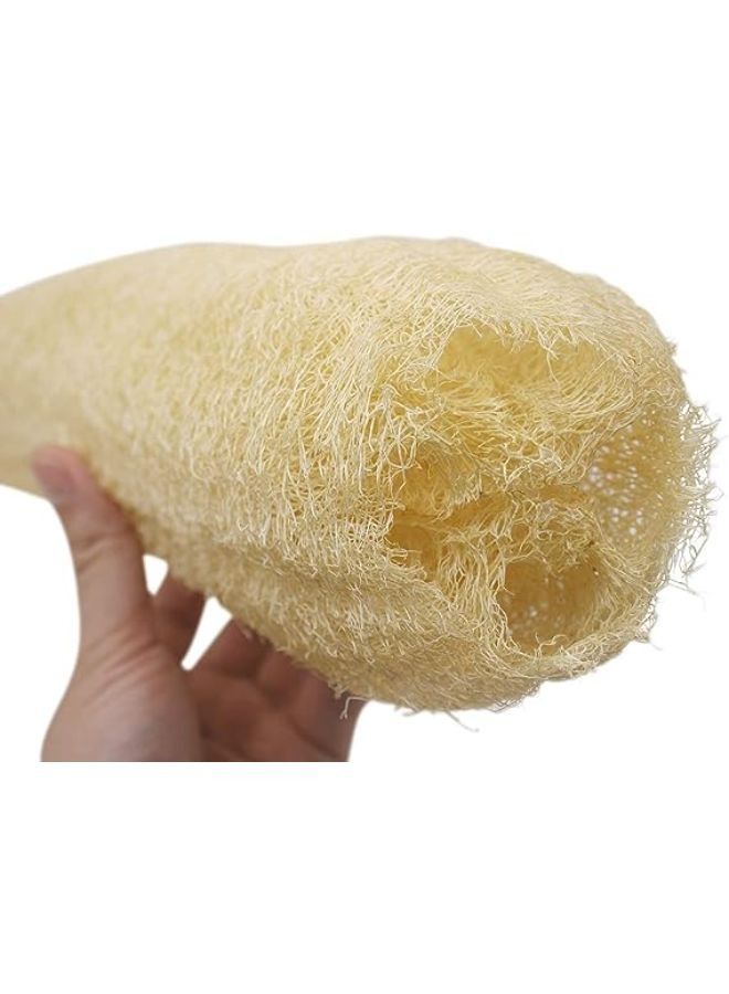 Large Natural Organic Loofah Exfoliating Bath Loofah for Bathing and Body Scrubbing Loofah for Bathing, Beauty, Glowing Skin (40cm) - Image 2