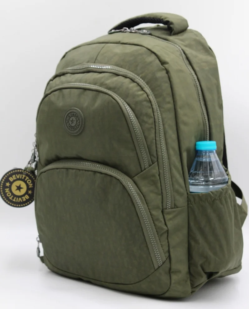 Bevitton 2100 Crinkle Waterproof Fabric Unisex School Backpack
