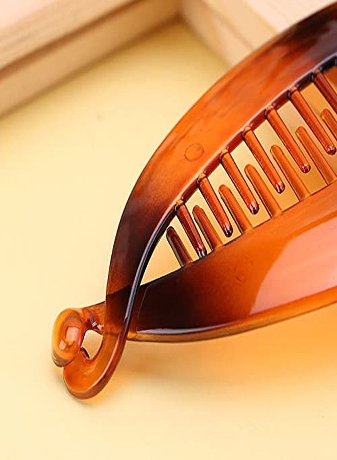 El Regalo 2 PCs Big 5 inch Banana Clip Hair Clincher Rounded Edges Hair Comb | Banana Barrettes for Girls & Women - Image 4