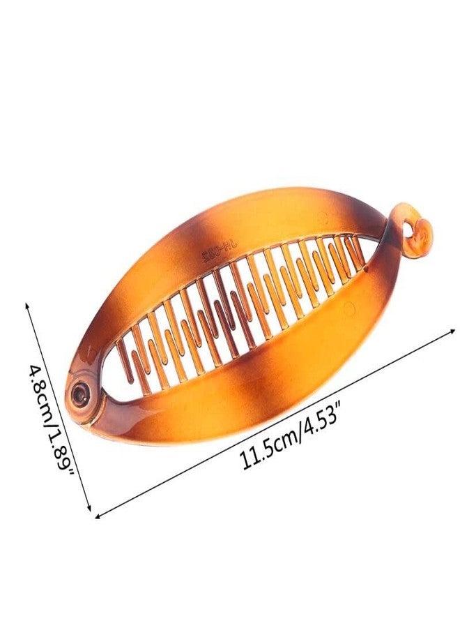 El Regalo 2 PCs Big 5 inch Banana Clip Hair Clincher Rounded Edges Hair Comb | Banana Barrettes for Girls & Women - Image 3