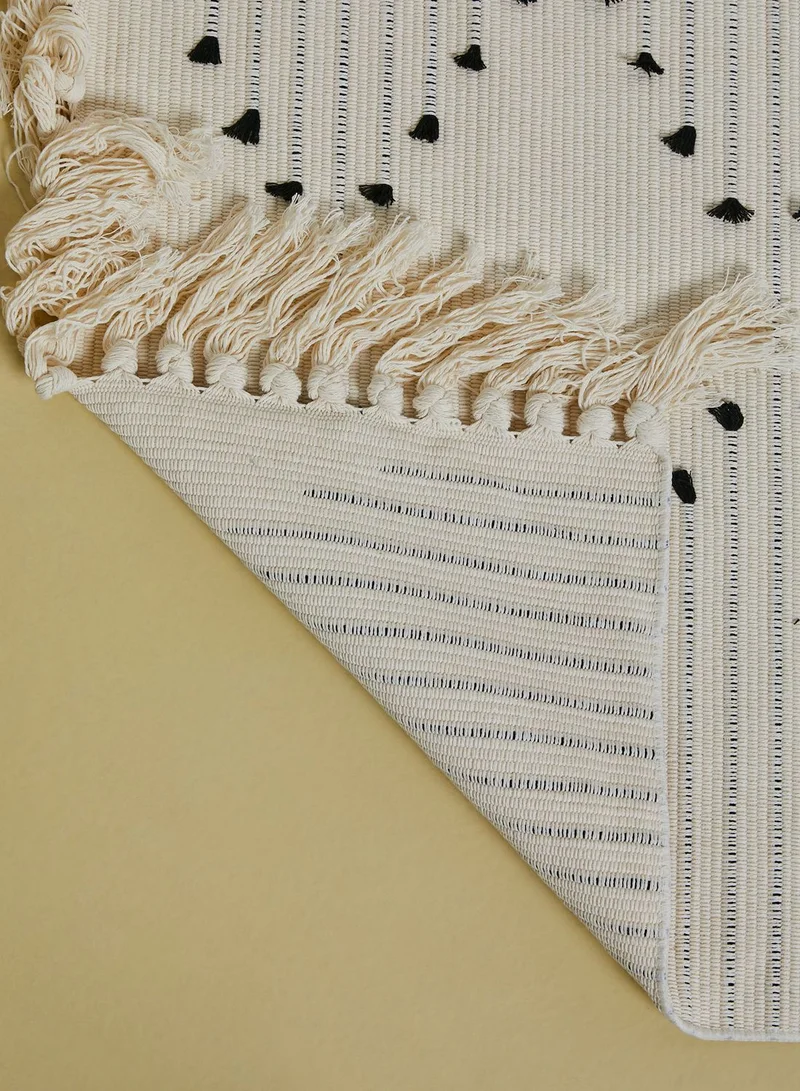 AURORA Tassel Woven Rug 70X160Cm
