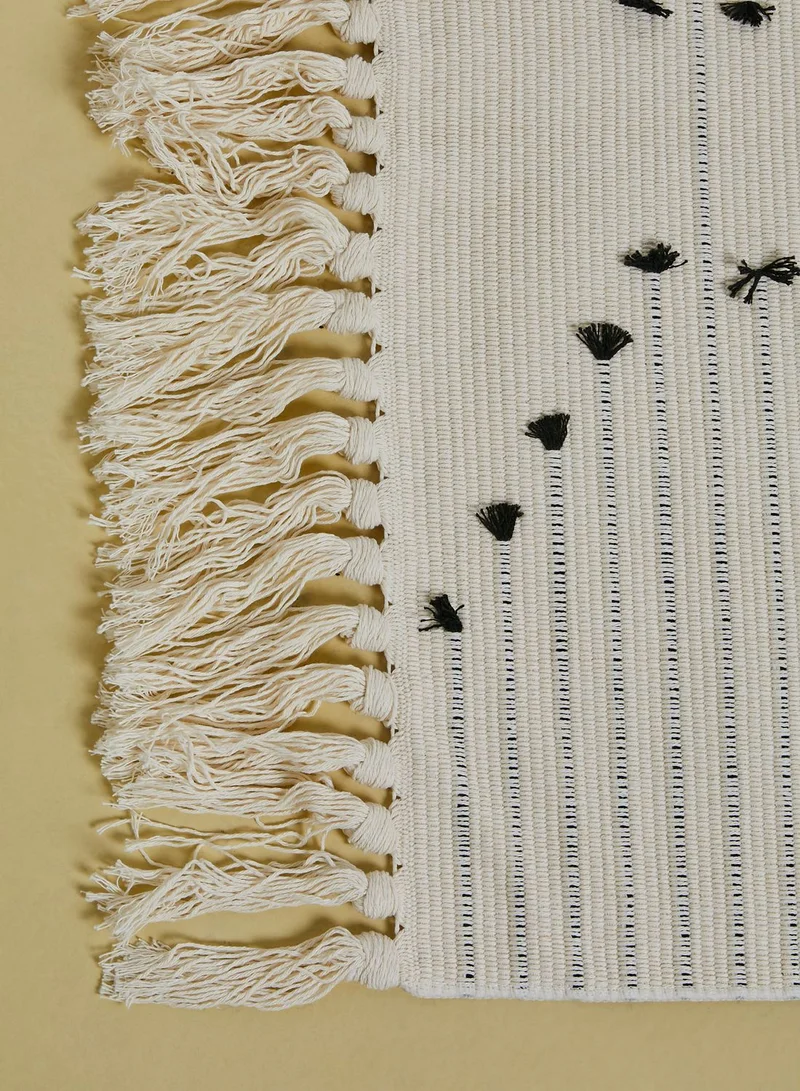 AURORA Tassel Woven Rug 70X160Cm