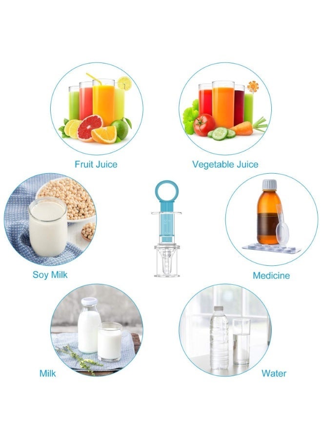 Baby Medicine Feeder Syringe with Pacifier Tip, Anti-Choke Infant Liquid Feeding Tool for Medicine/Water/Juice, BPA-Free PP Material, Detachable & Easy to Clean for Newborns and Toddlers - Image 5