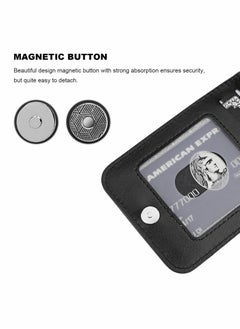 Excefore Compatible with iPhone 14 Pro Max Case Wallet with Credit Card Holder Flip Premium Leather Magnetic Clasp Kickstand Heavy Duty Protective Cover for iPhone 14 Pro Max 6.7 Inch (Black)  - Image 4