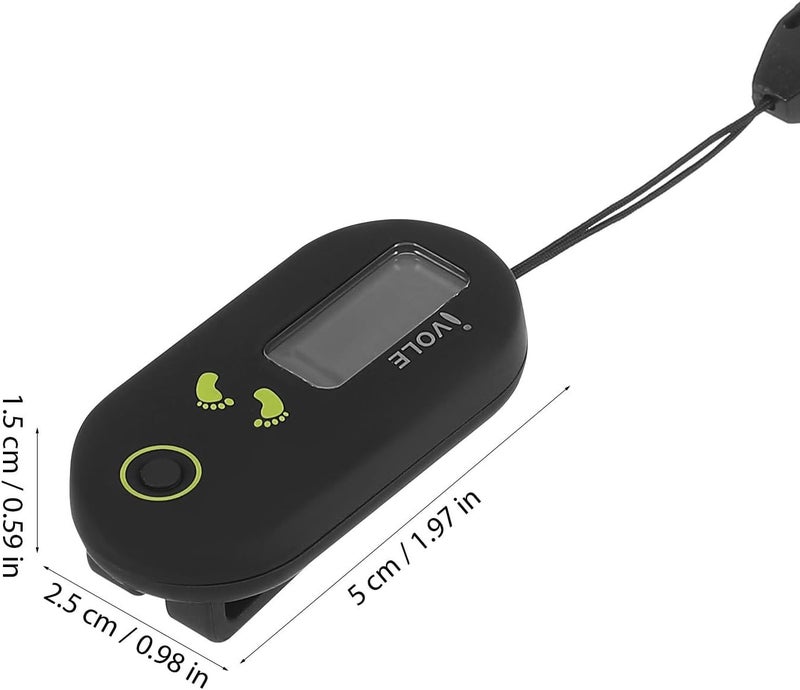 BESPORTBLE Sports Step Counter 3D Digital Pedometer Accurate Step Counter Portable Pedometer Mini Fitness Tool with Clip and Lanyard for Walking Running - Image 2