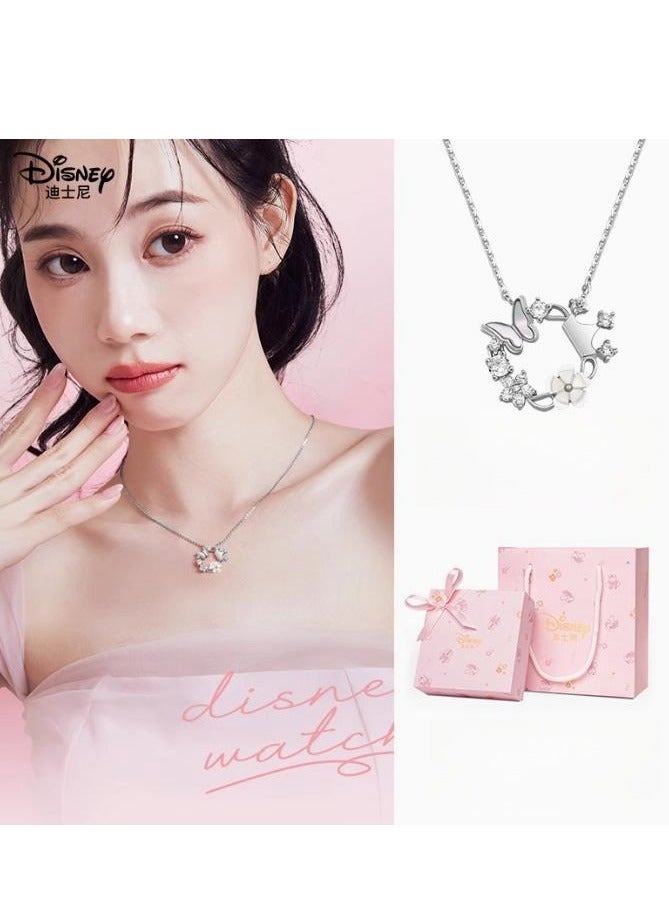 Disney Necklace Women's New Light Luxury Niche Exquisite High-Class Pure Silver Qixi Gift  - Image 2