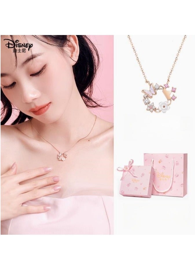 Disney Necklace Women's New Light Luxury Niche Exquisite High-Class Pure Silver Qixi Gift  - Image 3