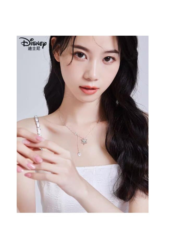 Disney Necklace Women's New Light Luxury Niche Exquisite High-Class Pure Silver Qixi Gift  - Image 5