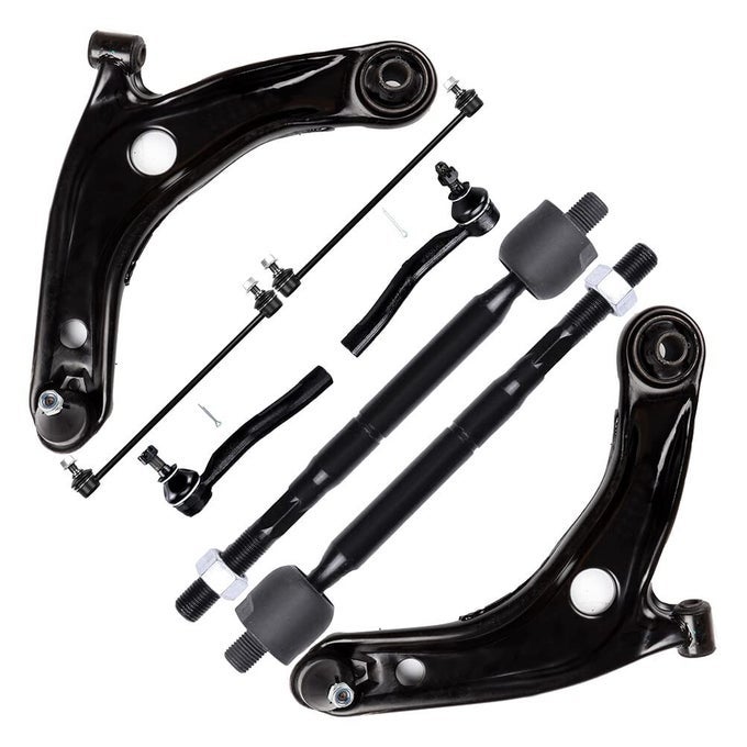 8 Pcs Control Arm Ball Joint Tie Rod End Sway Bar End Link Suspension Kit Fit For 20072012 For Toyota Yaris