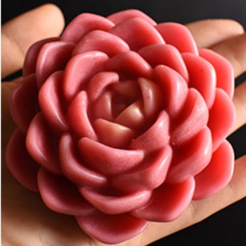 NINEXY 3D Flower Silicone Candle Molds Lotus/Rose/Iris/Camellia Flower Soap Plaster Resin Casting Mold Fondant Chocolate Cake Baking Tools (Lotus A) - Image 3