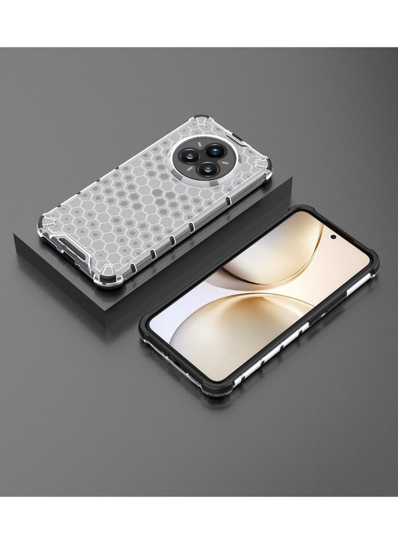 Case Cover Honeycomb Case Shockproof Camera Protection Cover Compatible with Realme 14 Pro Plus ( transparent &  Black) - Image 5