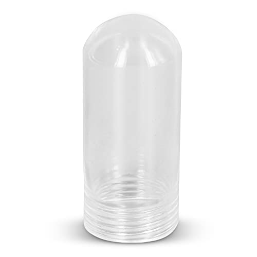 OhLectric Tubular G9 Glass Cover - Threaded Bulb Cover - Sturdy Clear Glass Protectant for Bulb - Heat Resistance Up to 500C - 2.25" - Clear - OL-41332 - Image 1