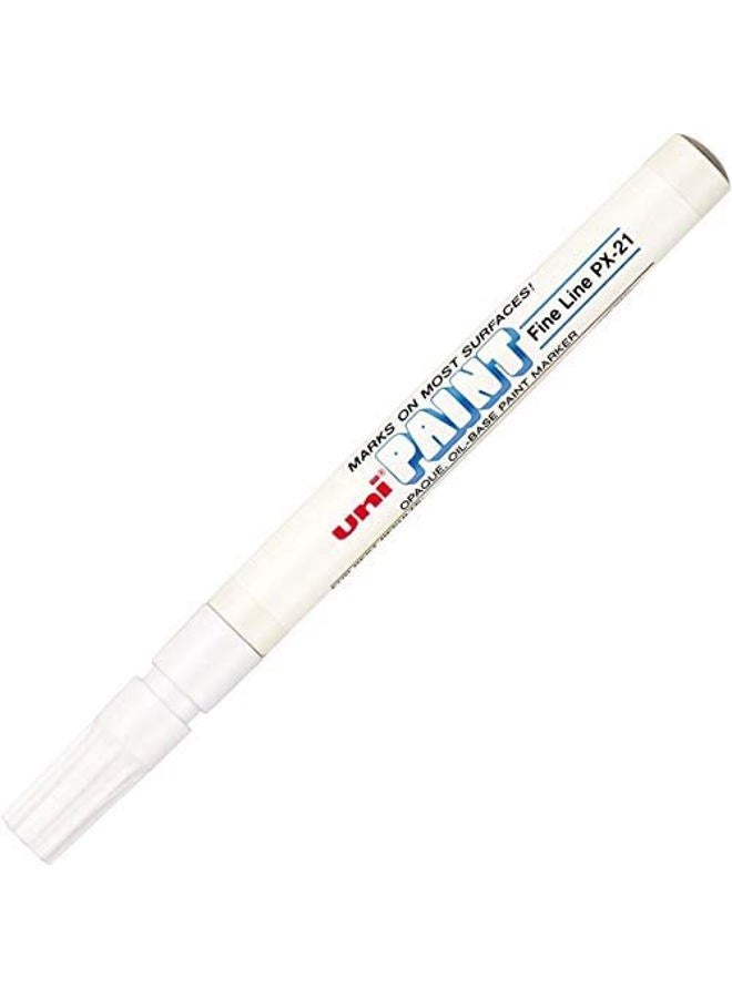 Dymo Uni-Paint PX-20 Oil-Based Paint Marker, Medium Point (White) - Image 4