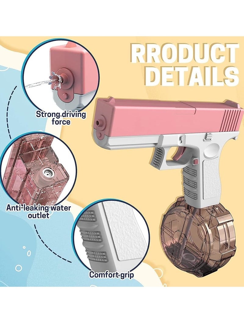 0TO1 TECH Electric Water Gun Toy, 32ft Water Guns with Expansion, Automatic Electric Water Guns for Adults & Kids, Squirt Guns for Kids Swimming Pool Beach Outdoor Party Games (Pink)  - Image 4