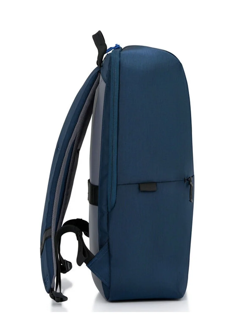 Samsonite Navy Lite-Geo 15.6" Laptop Backpack, 100% Nylon, Navy|Outer Zipper Pockets|Bottle Holder|Internal Key Holder - 3 Years International Warranty  | Best Price UAE